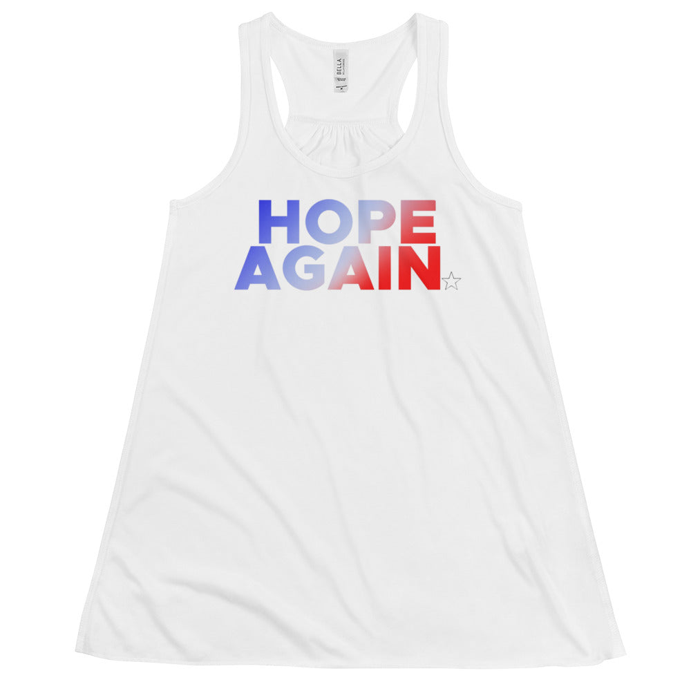 Patriotic Hope AgainWomen's Flowy Racerback Tank
